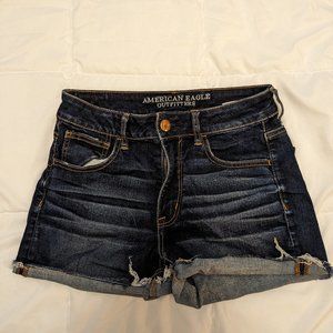 AE "Hi-Rise Shortie" Shorts